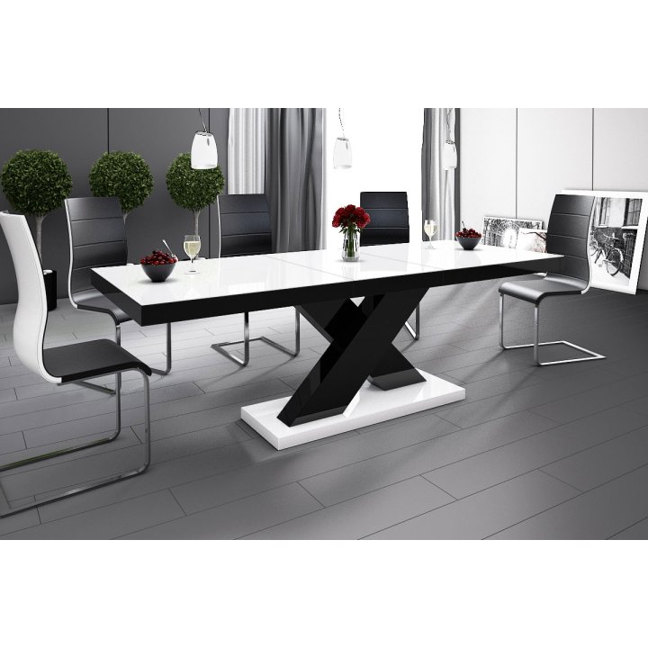 Stół Xenon 140 Dąb Artisan / Czarny Super Decor